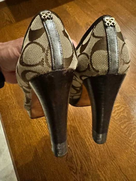 Buty szpilki Coach Signature Breana High Heels 12cm 37.5