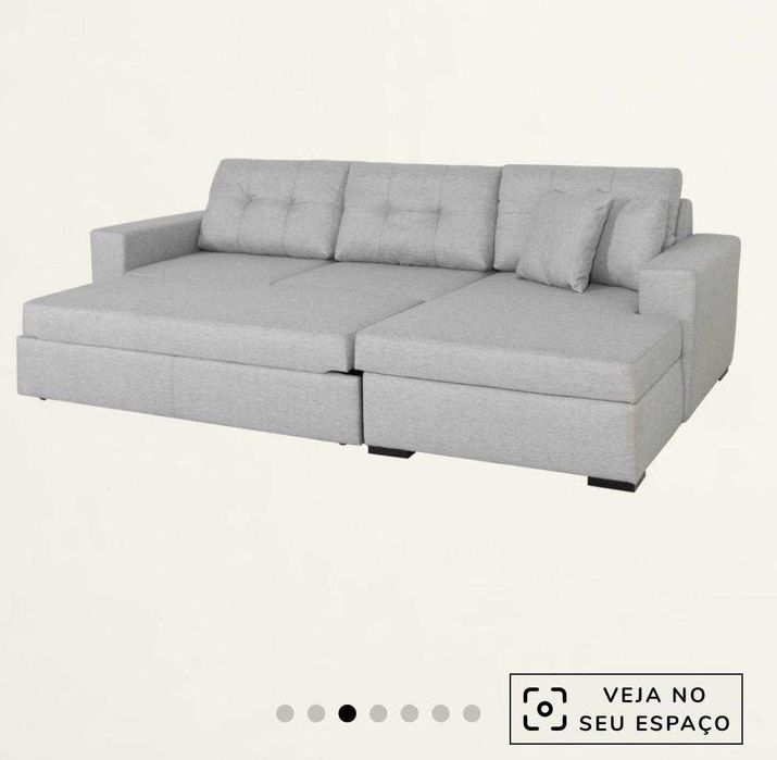 Sofá em pele de marca Antarte