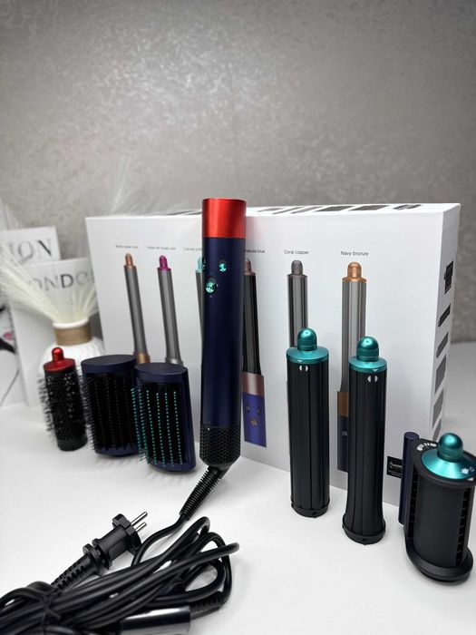 Мультистайлер Airwrap Complete Long 6 насадок Prussian Blue