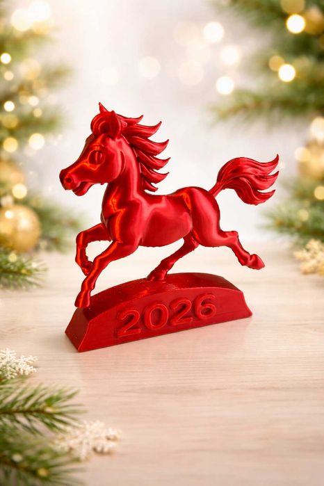 Сувенір фігурка "Вогняний кінь 2026" – символ удачі та процвітання