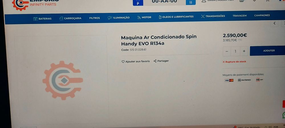 Maquina carregar A/C Automóvel  SPNIN