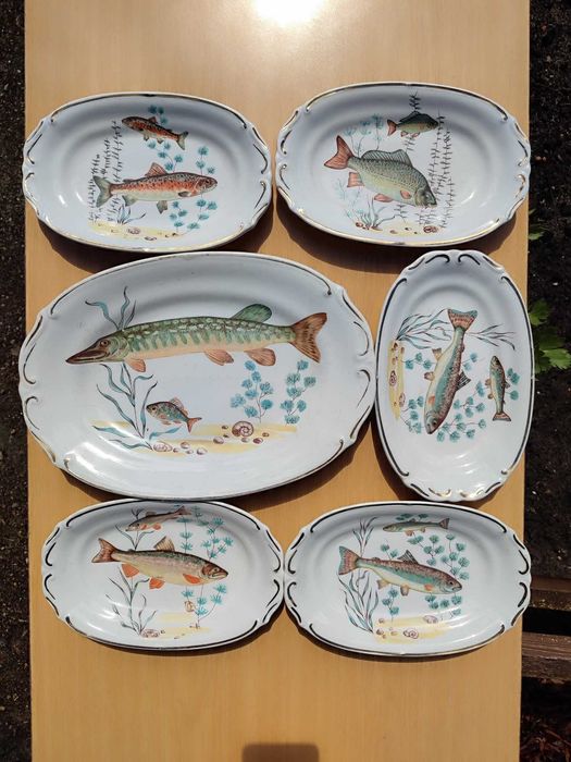 Porcelana Chodzież talerze półmiski ryba
