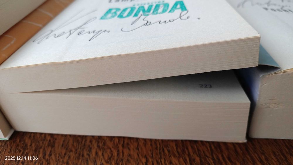 Bonda książki  z dedykacją