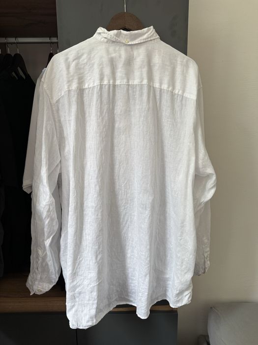 Koszula męska NEXT Signature 100% len, biała, 3XL – stan idealny