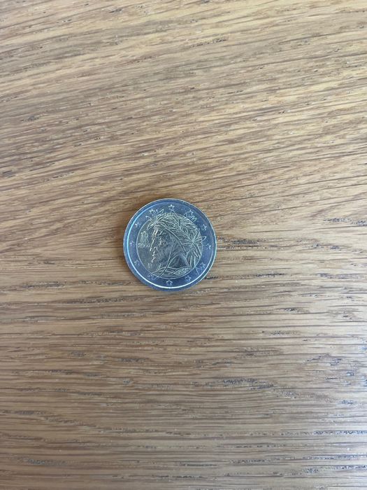 Moeda 2€ Itália 2002, Dante Alighieri Coleção/Antiguidades
