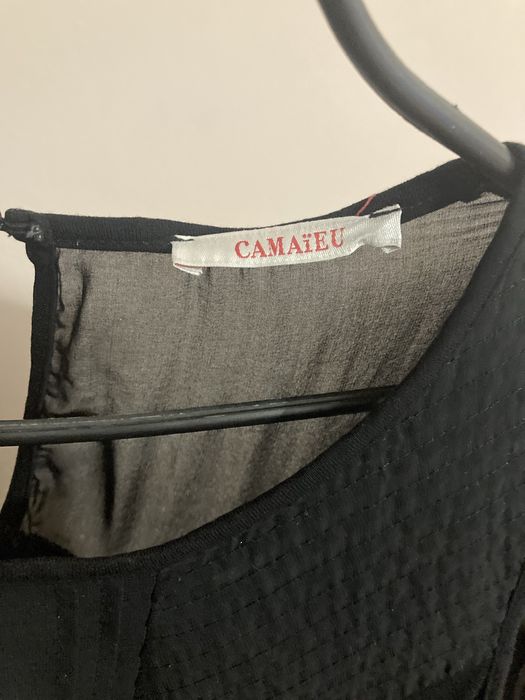 Czarna bluzka bez rekawów