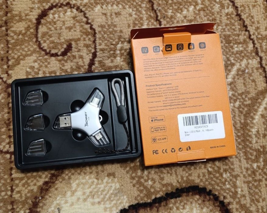 Флешка Techkey 3 в 1