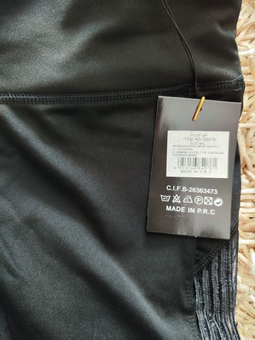 Leggings pretas tamanho S da Panda