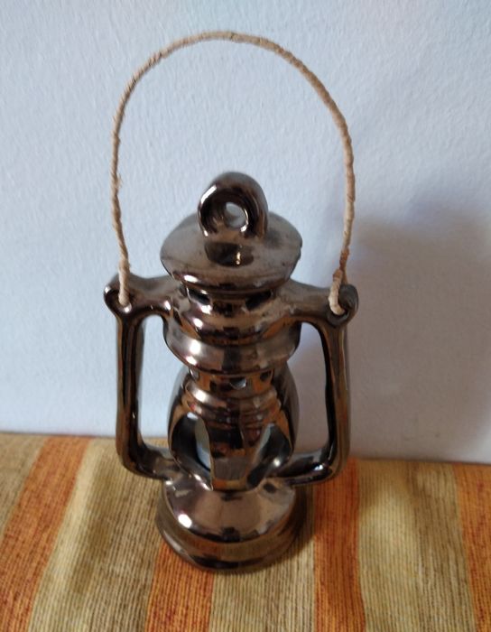 Candeia de cerâmica vidrada