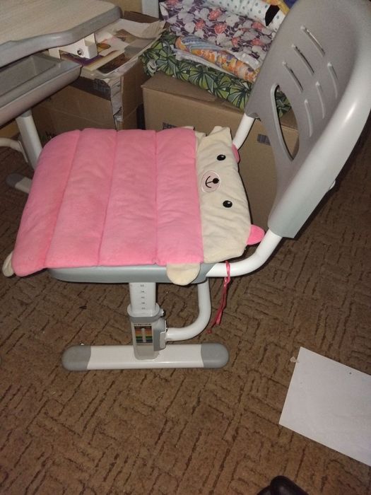 Стіл парта ,регулюється по висоті+ лампа+ підставка для книг