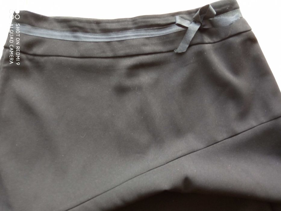 River Island 14 42 czarna angielska spódnica asymetryczna 82 cm pas