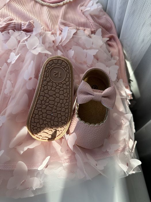 Сукня на рочок з рукавом платье годик 74 80 плаття 1 рік рожеве 12