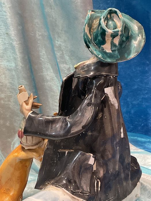 Escultura faiança 23x25 cm