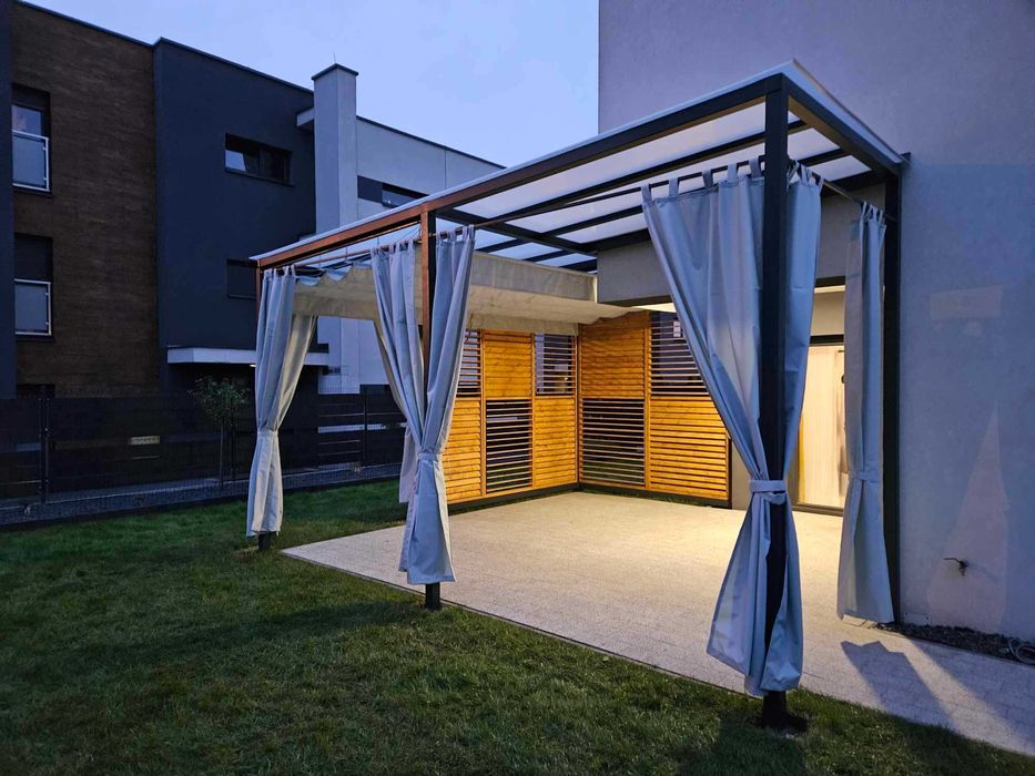 Żaluzje tarasowe, - shuttersy do pergol, altan, tarasów, balkonów.