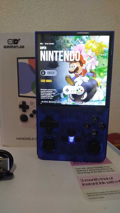 Consola Retro GAMINJA ANS13 64GB – 15.200 Jogos – Nova em Caixa