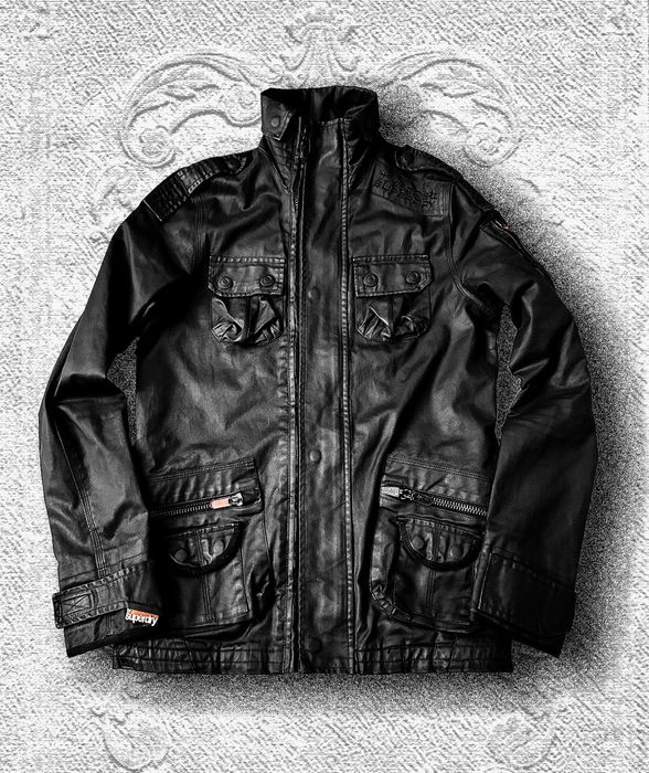 Japanese archive avant-garde waxed jacket