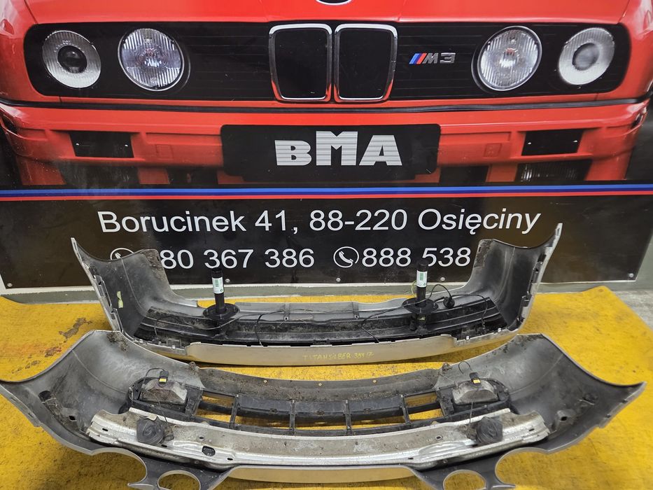 BMW E46 Compact Zderzak Przedni Przód Titansilber 354/7 Stan BDB Kompl