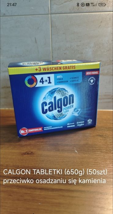 CALGON tabletki do pralki 50szt NIEMIECKIE
