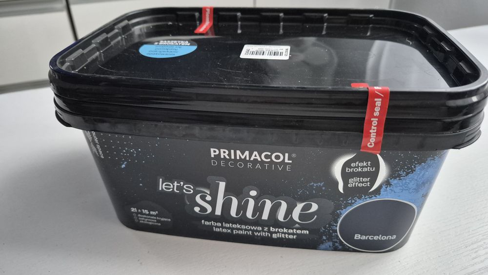 Primacol let's shine Barcelona (granat z brokatem)