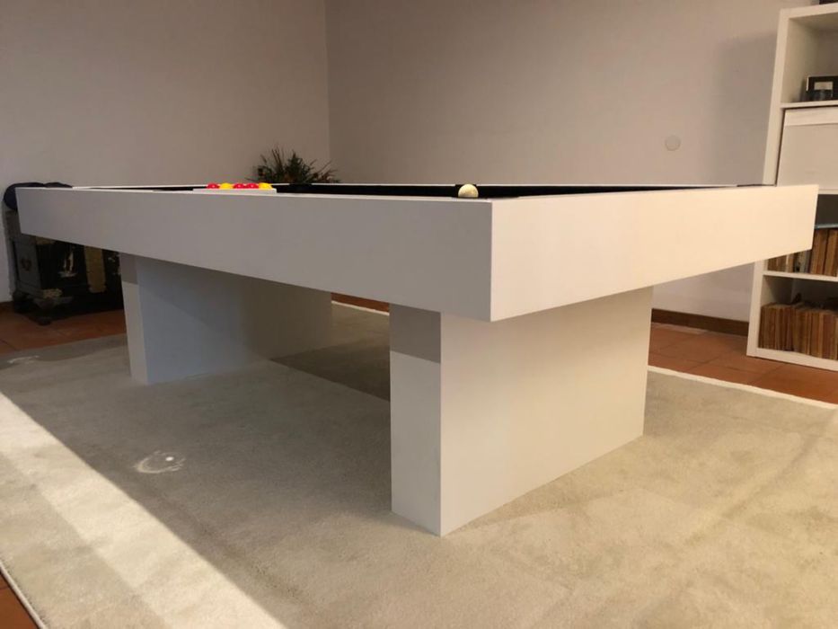 BILHAR SNOOKER NOVO LACADO A BRANCO