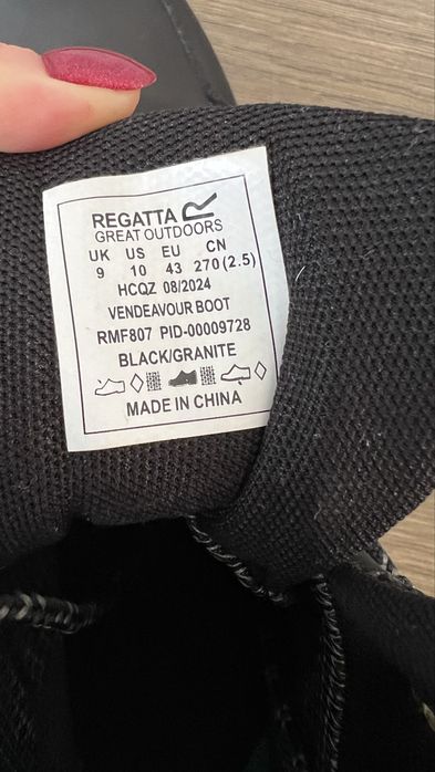 Трекінгові черевики Regatta 43 р 27 см