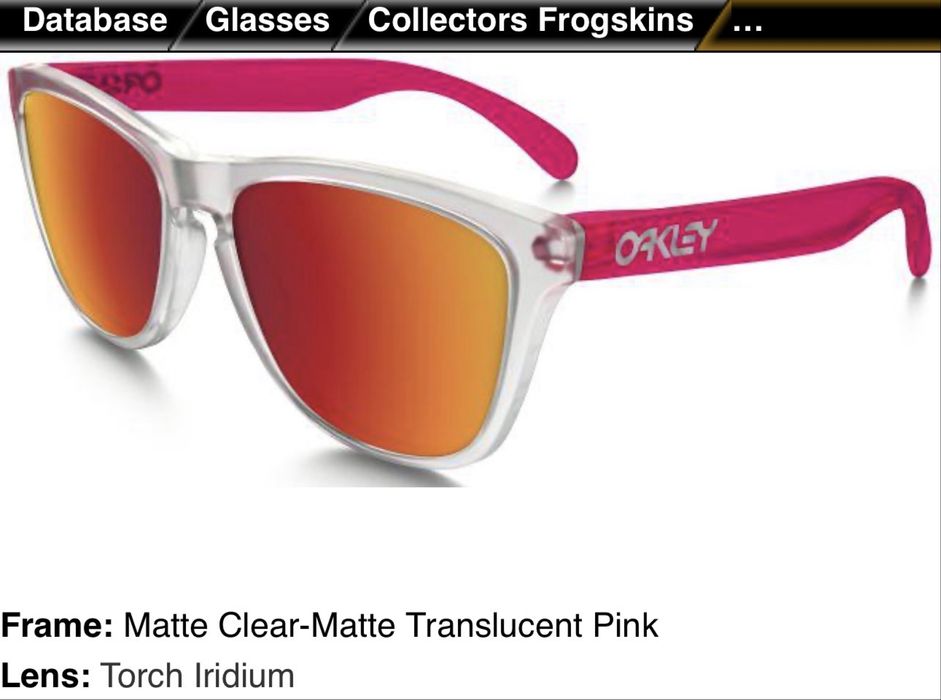Oakley frogskins collectors