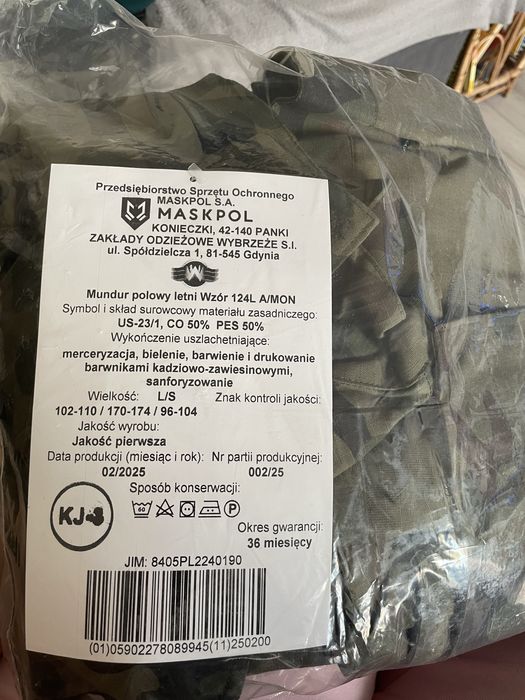 Mundur polowy letni 124L A/mon