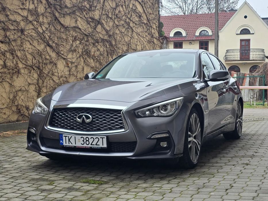 Infiniti Q50 Hybryda 364KM AWD BEZWYPADKOWY BEZKOLIZYJNY w oryginalnym lakierze