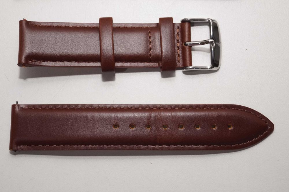 W125 Klasyczny pasek do zegarka skórzany WALLACE HUME brązowy 20mm