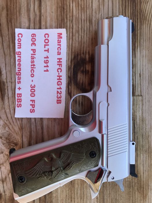 Pistola Airsoft Greengas SEM blowback Plástico PPK-1911-PT92  PROMO
