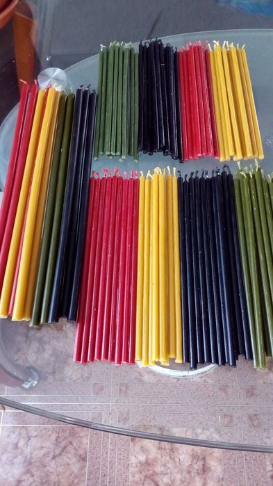 Цетные восковые свечи