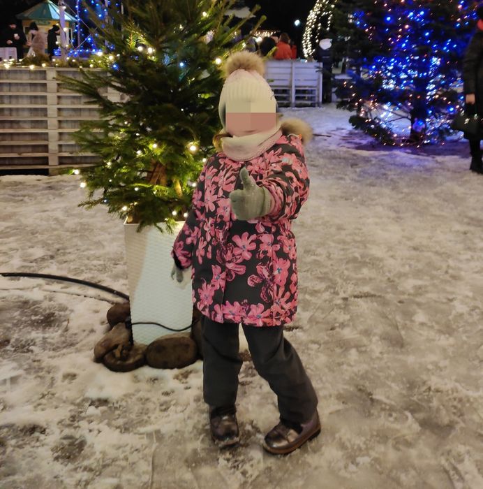 Дитячий роздільний зимовий термо комбінезон для дівчинки "Jie Reimo"