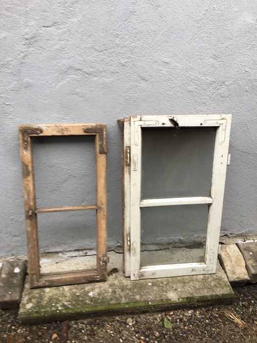 Drewniana rama retro vintage boho DIY na lustro obraz