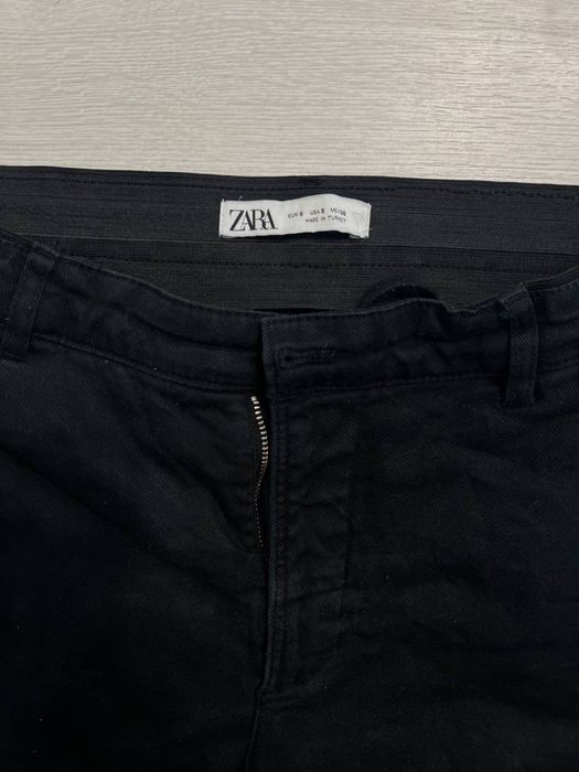 Чоловічі Zara чорні штани джинси брюки