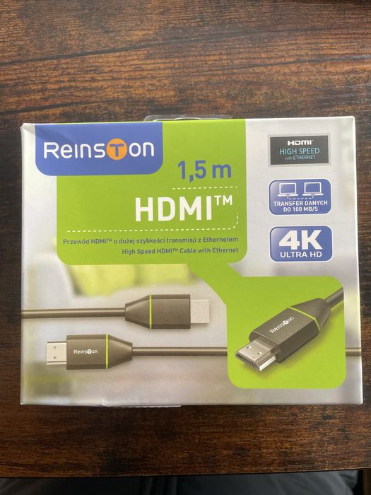 Kabel HDMI Reinston 1,5m czarny, model EK017