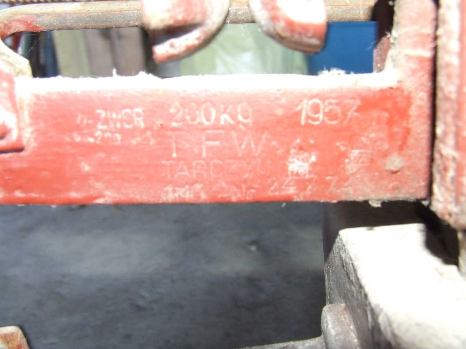 Waga magazynowa 200 Kg Tarczyn Zabytek 1957 rok.