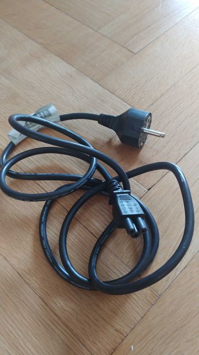 Przewód, kabel zasilający do laptopa, zasilacza, koniczynka 230V 16A