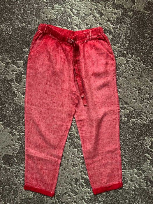 Льняные летние брюки