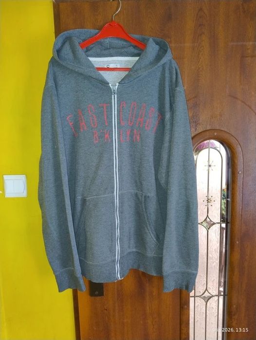 Bluza męska Cubus xl szara z kapturem