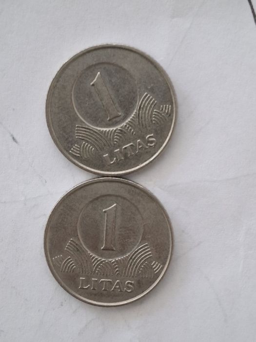 Zestaw 7 x moneta Litwa litas,centas,centai,centu,1991- 2001