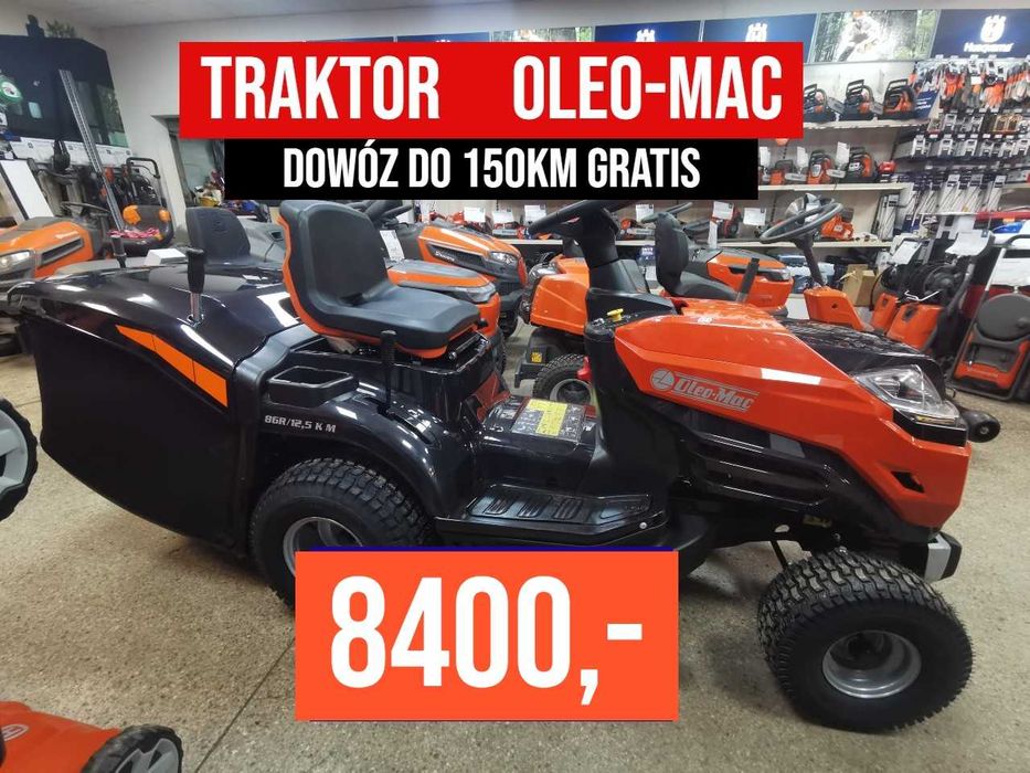 Traktor Kosiarka Oleo-Mac 86R/12.5 Raty % Nowy Gwarancja Dowóz  GRATIS