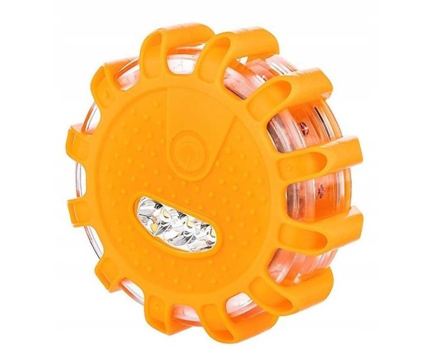 HIT! Lampa Ostrzegawcza LED Flara Magnes 9 Trybów Mocna Widoczna 1.6km