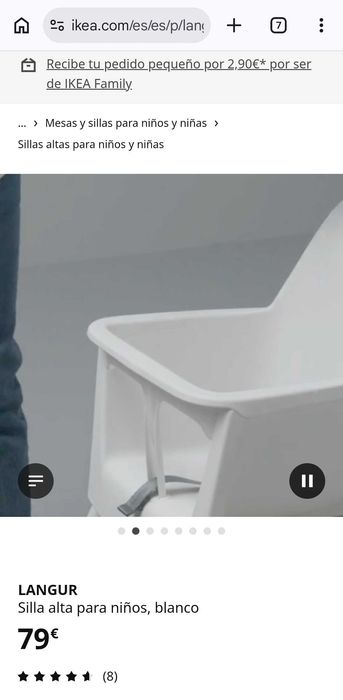 Cadeira de bebe ikea -3 em 1