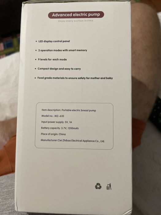 Bomba tirar leite eletrica usada 1 vez e motivo de venda, nao adaptar