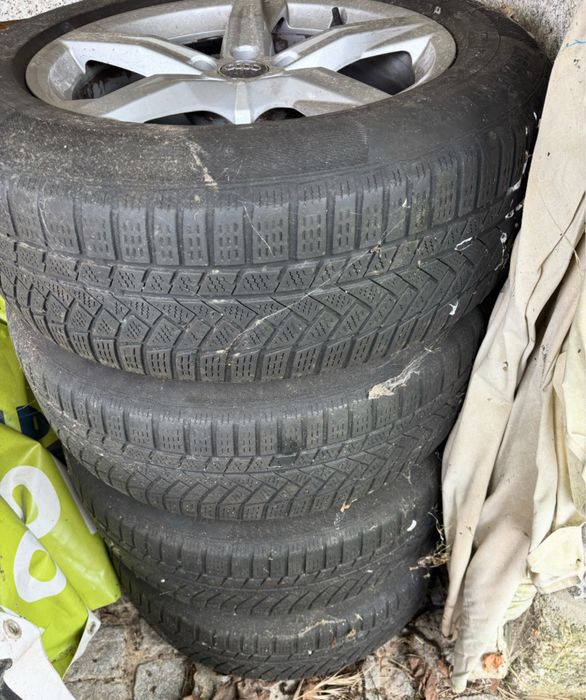 4 Jantes 18 audi usadas com pneus em meio uso