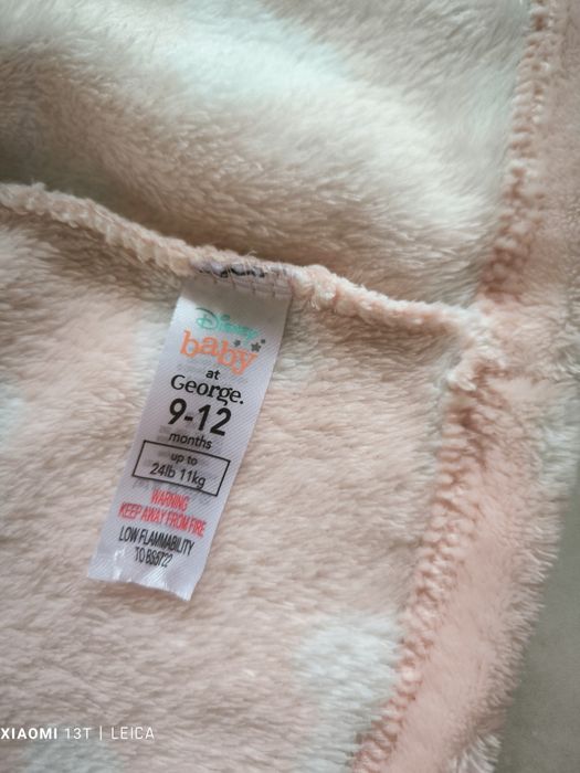Szlafrok dziewczęcy niemowlęcy George Little Bambi rozm 74/80