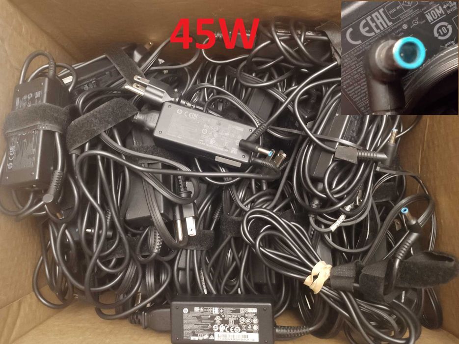 Зарядка Блок живлення HP 45W 65W 90W 4530 4.5x3.0 Blue pin Blue tip