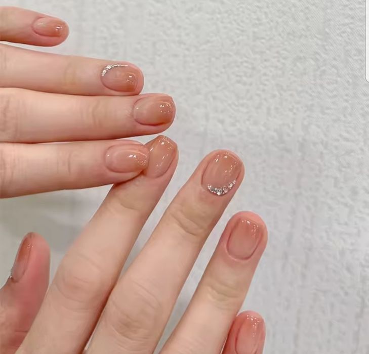 Zestaw paznokcie sztuczne tipsy + taśmy klejące