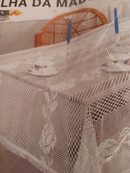 Toalha em renda original ilha da Madeira - Ler descrição