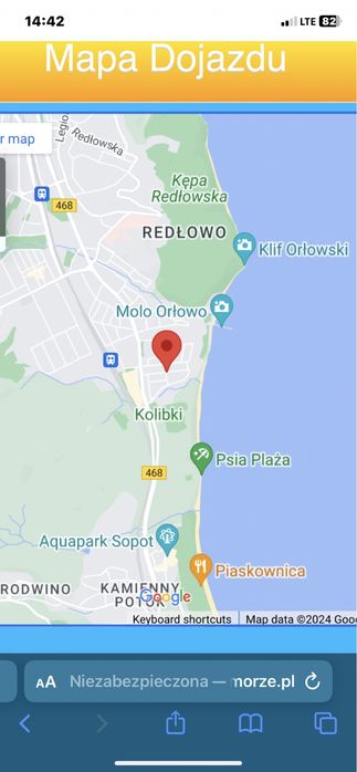 Gdynia ORŁOWO nad morzem  POKOJE  z łazienkami  300 m od plaży.